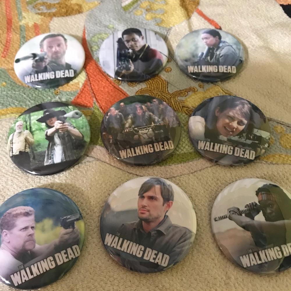 Walking dead buttons